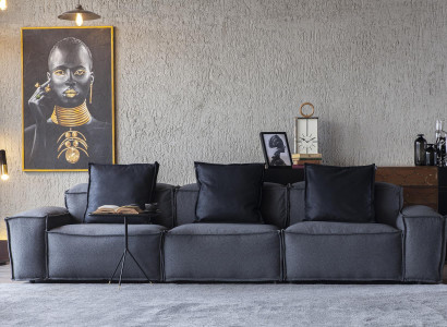 Cozy Couch Living room 300cm Big Sofa Couches Sofas Fabric Sofa Textile